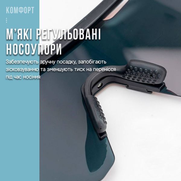 Спортивні поляризовані вело окуляри ROCKBROS SP316 Сірий RB-SP316-6514 фото