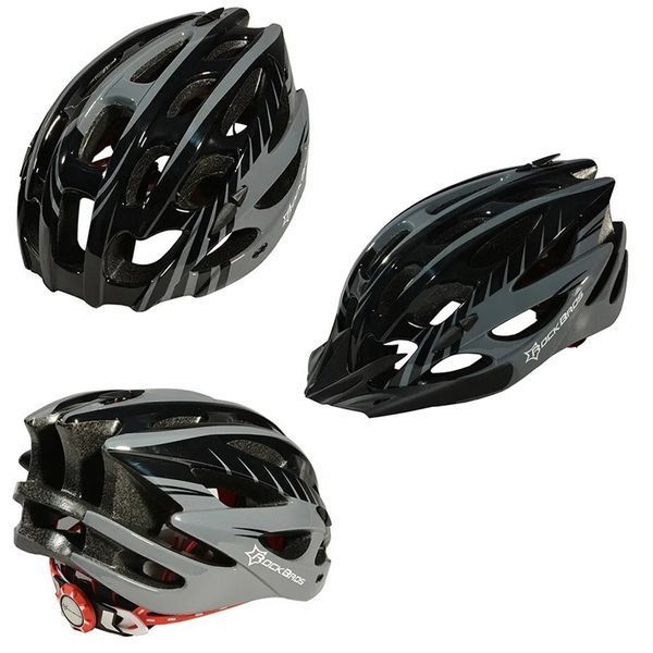 Вело шлем ROCKBROS WT027 (57-62 см) In-Mold Черный с серым RB-WT027-2792 фото