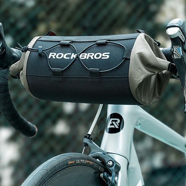 Вело сумка на кермо велосипеда світловідблискувальна ROCKBROS W229G Чорна RB-W229G-6560 фото