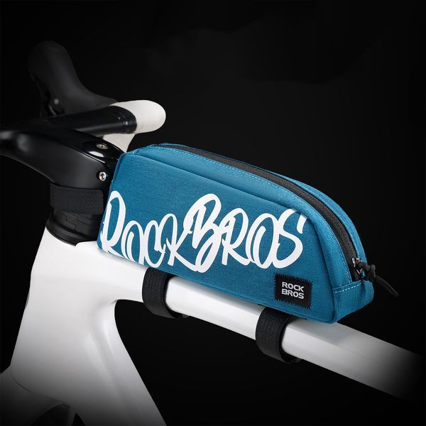 Велосипедна сумка на раму велкро ROCKBROS G009 Синя RB-G009-7134 фото