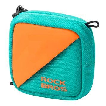 Велосипедна сумка підсідельна велкро ROCKBROS HF19 Бірюзовий з помаранчевим RB-HF19-5270 фото