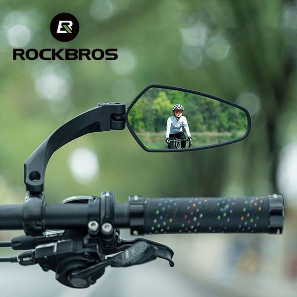 Дзеркало велосипедне для лівої частини керма ROCKBROS FK2621 Чорний RB-FK2621-5528 фото