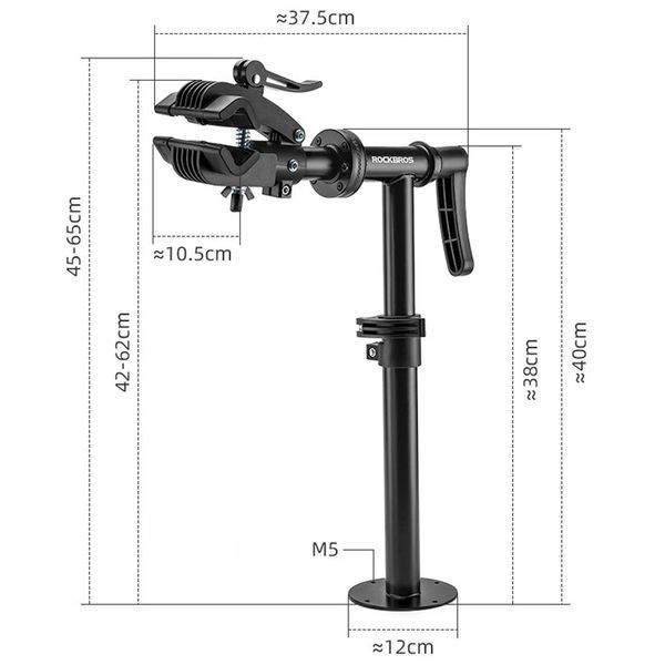 Регульована стійка для велосипедів ROCKBROS MPX04 Чорний RB-MPX04-6001 фото