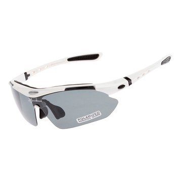 Спортивні окуляри ROCKBROS Original Polarized з 1 лінзою UV400 велосипедні Білий RB-10002L-1359 фото