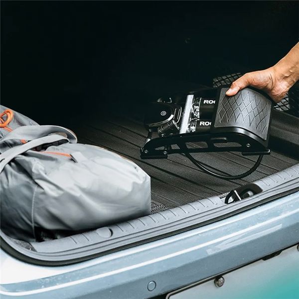 Ножной насос с электронным манометром ROCKBROS J48B-07 | 160PSI | Черный RB-J48B-07-5104 фото