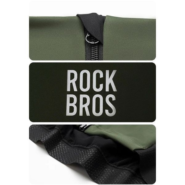 Джерси осенняя зимняя футболка с длинным рукавом спортивная одежда ROCKBROS J1560 Размер 2XL Черный RB-J1560-6466 фото