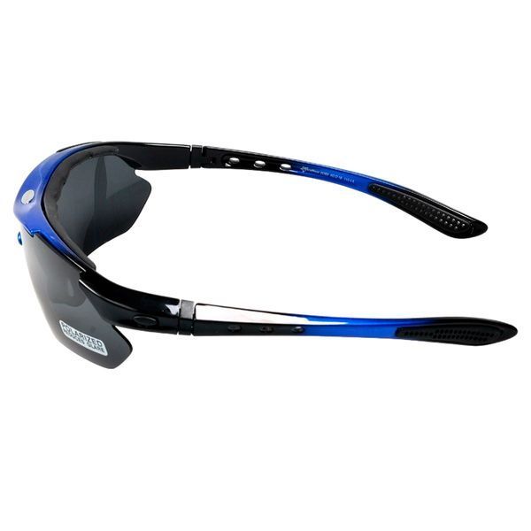 Спортивні окуляри ROCKBROS Original Polarized з 1 лінзою UV400 велосипедні Чорний з синім RB-10007L-1360 фото