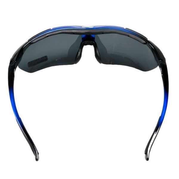 Спортивні окуляри ROCKBROS Original Polarized з 1 лінзою UV400 велосипедні Чорний з синім RB-10007L-1360 фото