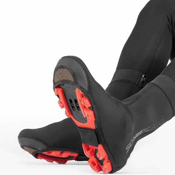 Водостойкие велобахилы защита для обуви ROCKBROS LF1104 размер 45-46 XL Черные RB-LF1104-5691 фото