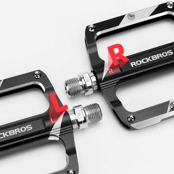 Платформенные педали алюминиевые ROCKBROS K306 на промышленных подшипниках Черный RB-K306-2858 фото