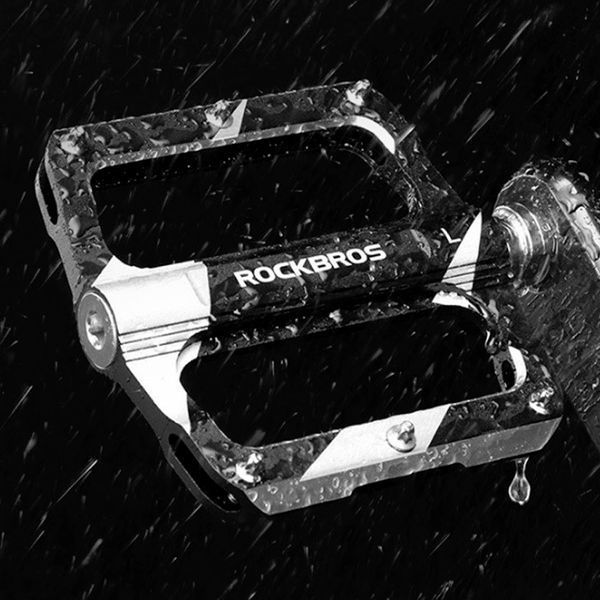 Платформенные педали алюминиевые ROCKBROS K306 на промышленных подшипниках Черный RB-K306-2858 фото