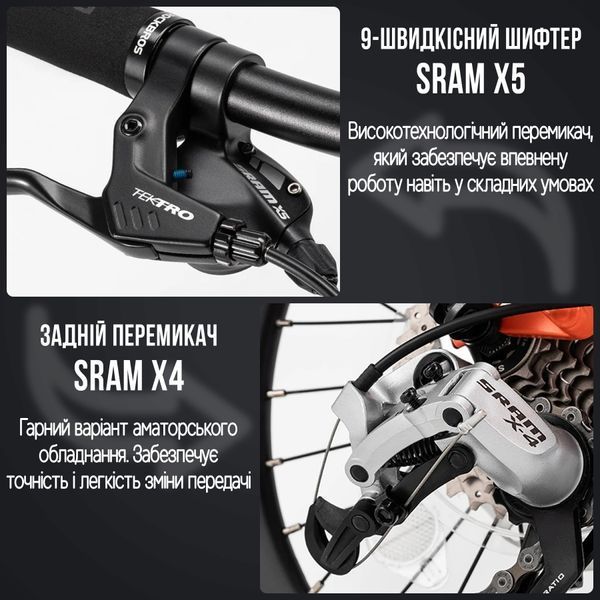 Велосипед складаний ROCKBROS ACS-16M | на 9-швидкісній трансмісії SRAM X4/X5 | алюмінієвий | Помаранчевий RB-ACS16M-5273 фото