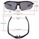 Спортивні окуляри ROCKBROS Original Polarized з 1 лінзою UV400 велосипедні Чорний з червоним RB-10001L-1361 фото 5