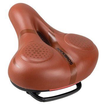 Комфортное седло/сиденье на велосипед ROCKBROS 1036C Коричневое RB-6002-4037 фото
