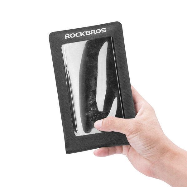 Велосипедный чехол-сумка для телефона до 6" ROCKBROS AS-009BK Черный RB-AS-009-3846 фото