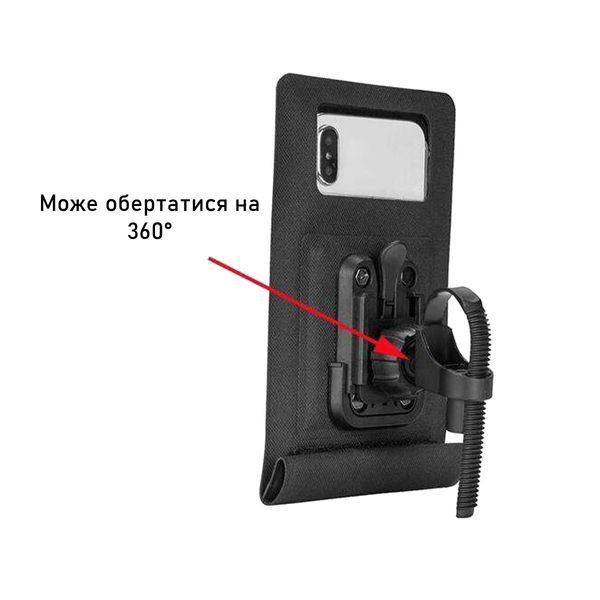 Велосипедный чехол-сумка для телефона до 6" ROCKBROS AS-009BK Черный RB-AS-009-3846 фото
