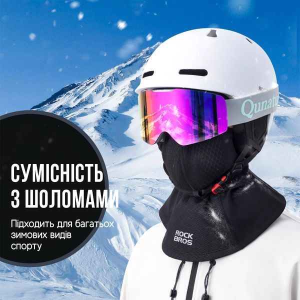 Зимняя ветрозащитная балаклава ROCKBROS YPP104 Черный RB-YPP104-5609 фото