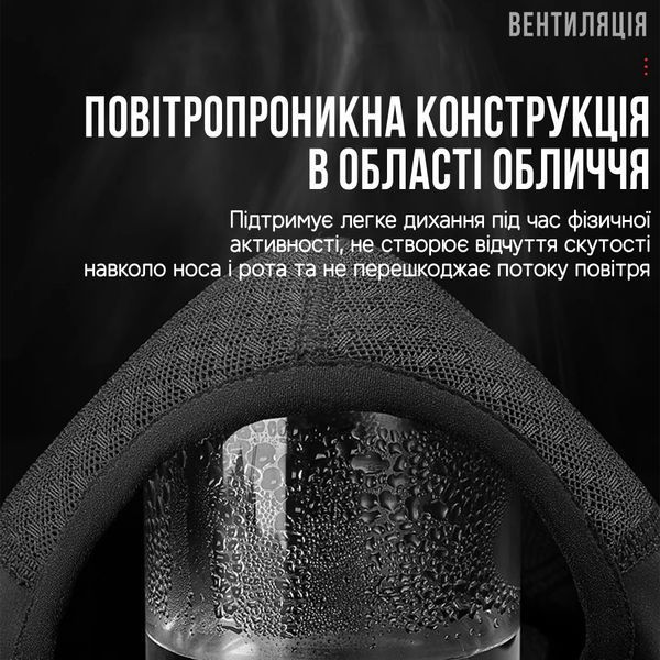 Зимняя ветрозащитная балаклава ROCKBROS YPP104 Черный RB-YPP104-5609 фото