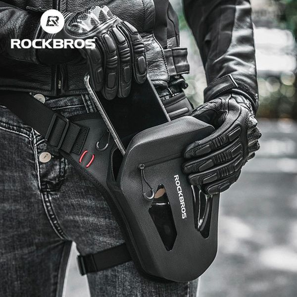 Розширювана спортивна мото сумка поясна (крос боді) ROCKBROS AL-NF11 Чорна RB-AL-NF11-5209 фото