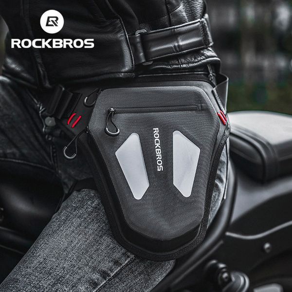 Розширювана спортивна мото сумка поясна (крос боді) ROCKBROS AL-NF11 Чорна RB-AL-NF11-5209 фото