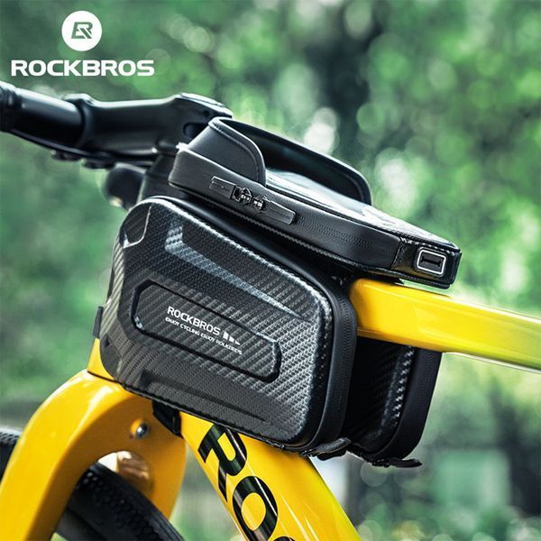 Вело сумка на раму велосипеда для телефона до 7.68" ROCKBROS H8445 Черный RB-H8445-6532 фото