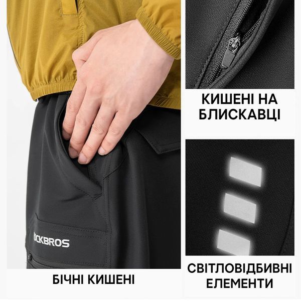 Велосипедні спортивні шорти труси з памперсом ROCKBROS YPK025 розмір M Чорні RB-YPK025-5934 фото