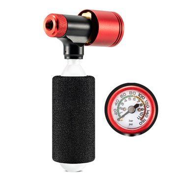 Велосипедный насос под CO2 баллон с манометром ROCKBROS CO2A0 RB-CO2-5109 фото