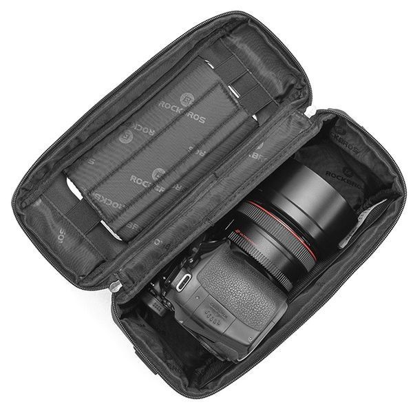 Велосумка на кермо велкро для телефона до 6" ROCKBROS B27 Чорний RB-B27-2343 фото