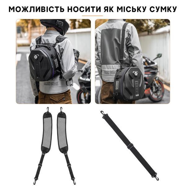 Мото сумка на сидіння мотоцикла ROCKBROS MI-FL51 Чорна RB-MI-FL51-5258 фото
