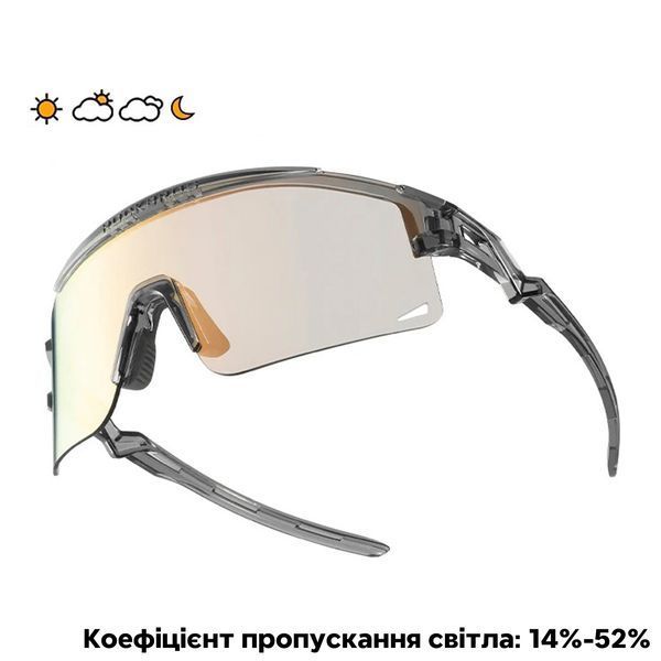 Окуляри фотохромні вело спортивні ROCKBROS SP337 Чорні з жовтою лінзою RB-SP337-6018 фото