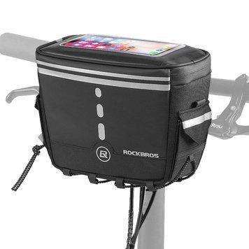 Велосумка на кермо велкро для телефона до 7,5" ROCKBROS B79 Чорний RB-B79-2712 фото