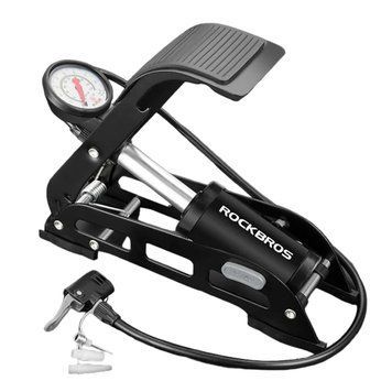 Насос/помпа ножной с манометром ROCKBROS FP540BK 160 psi/11 бар RB-FP540BK-4813 фото