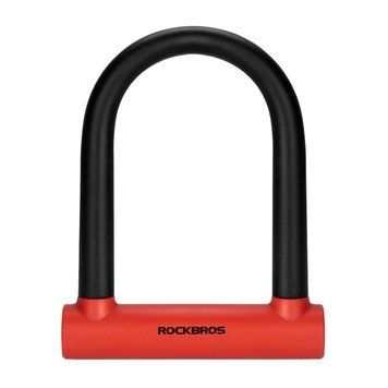 Замок скоба на велосипед ROCKBROS RKS610 Черный с красным RB-RKS610-4753 фото