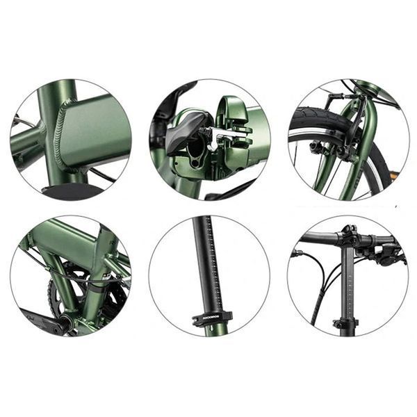 Велосипед складной ROCKBROS MBS-20E | на 8-скоростной трансмиссии Shimano | алюминиевый | Серебристый RB-MBS20E-5274 фото
