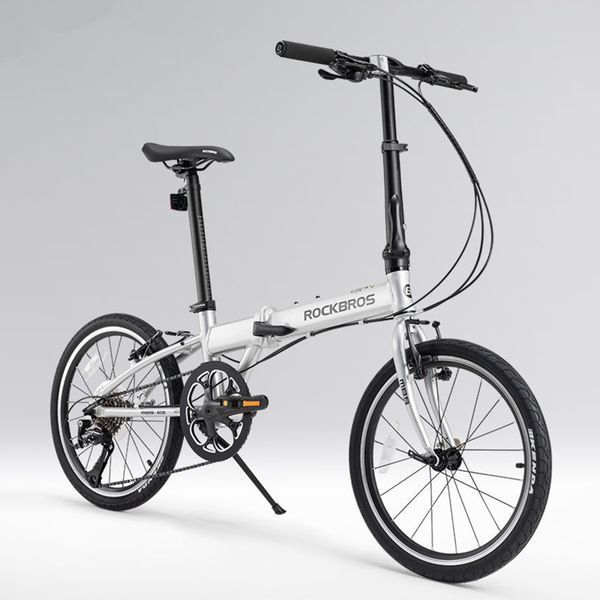 Велосипед складной ROCKBROS MBS-20E | на 8-скоростной трансмиссии Shimano | алюминиевый | Серебристый RB-MBS20E-5274 фото