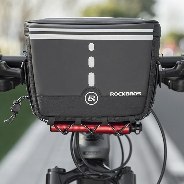Велосумка на кермо велкро для телефона до 7,5" ROCKBROS B79 Чорний RB-B79-2712 фото