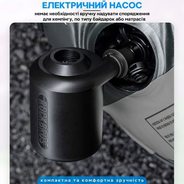 Электрический насос помпа для быстрого накачивания и раздувания огня ROCKBROS D2 RB-D2-5096 фото