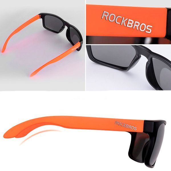 Спортивні окуляри ROCKBROS Original Polarized 10116 UV400 Чорний з помаранчевим RB-10116-1392 фото