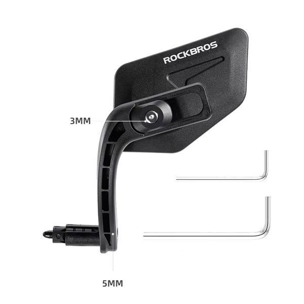 Зеркало велосипедное для левой части руля ROCKBROS FK2631 Черный RB-FK2631-6670 фото