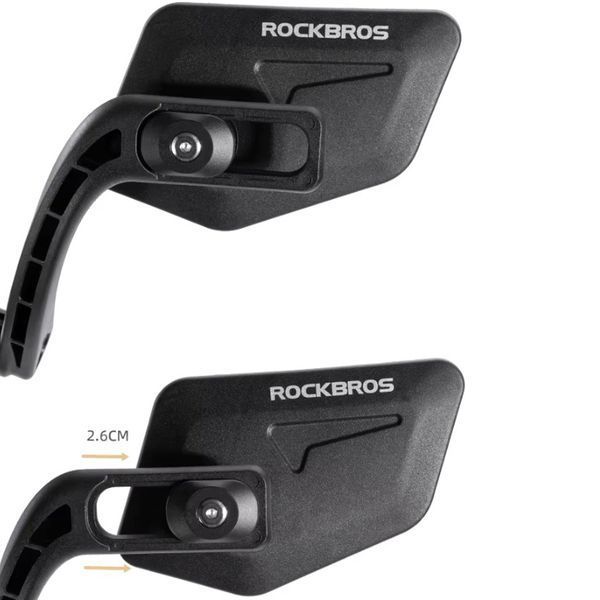 Зеркало велосипедное для левой части руля ROCKBROS FK2631 Черный RB-FK2631-6670 фото