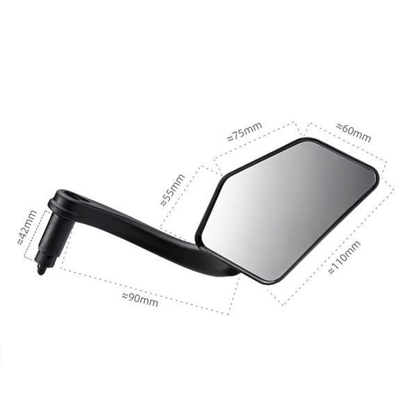 Зеркало велосипедное для левой части руля ROCKBROS FK2631 Черный RB-FK2631-6670 фото