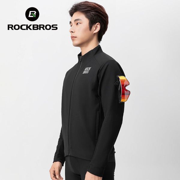 Зимня велосипедна спортивна бігова куртка для 0-15&deg;C ROCKBROS YDWTN01 Розмір XL Чорна RB-YDWTN01-5351 фото