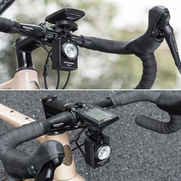Умный велосипедный фонарь / фара с креплением типа Garmin & GoPro ROCKBROS MARS800 Черный RB-MARS800-5082 фото
