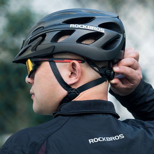 Вело шлем с магнитным визором ROCKBROS TT16 (57-62 см) In-Mold Черный RB-TT-16-3890 фото