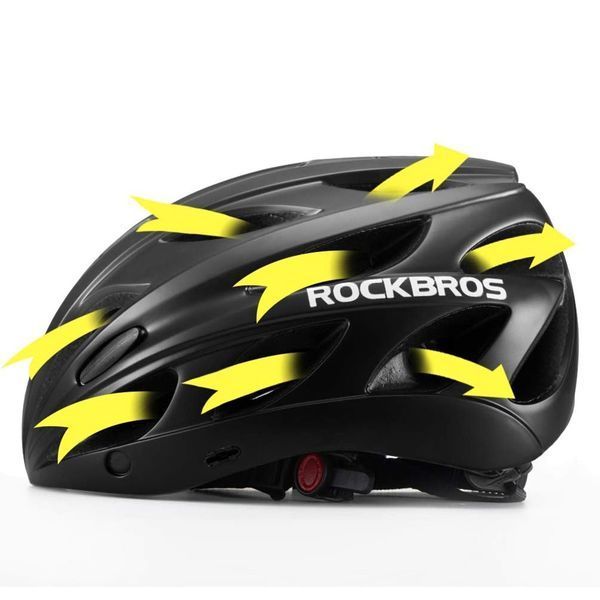Вело шлем с магнитным визором ROCKBROS TT16 (57-62 см) In-Mold Черный RB-TT-16-3890 фото