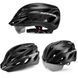 Вело шлем с магнитным визором ROCKBROS TT16 (57-62 см) In-Mold Черный RB-TT-16-3890 фото 4