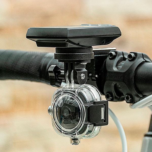Кріплення телескопічне Garmin Bryton Cateye для ліхтариків та GoPro універсальне ROCKBROS 2547113 Чорний RB-2547113-4930 фото