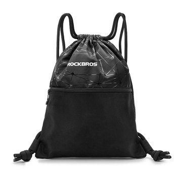 Компактный спортивный рюкзак-мешок на шнурках ROCKBROS RB-D49 Черный RB-D49-2386UA фото
