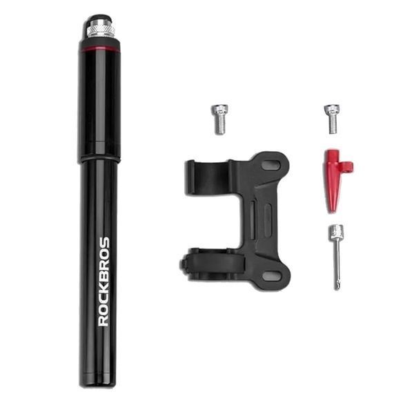 Насос/помпа с манометром портативный ROCKBROS SMART-B 150psi/10,3bar Черный RB-SMART-B-2878 фото