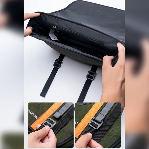 Велосумка на кермо велосипеда світловідблискувальна ROCKBROS W242G Зелена RB-W242G-6557 фото
